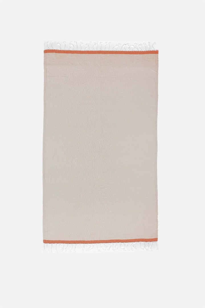 Knidos Peştemal - Beige-Orange Knidos Peştemal - Beige-Orange